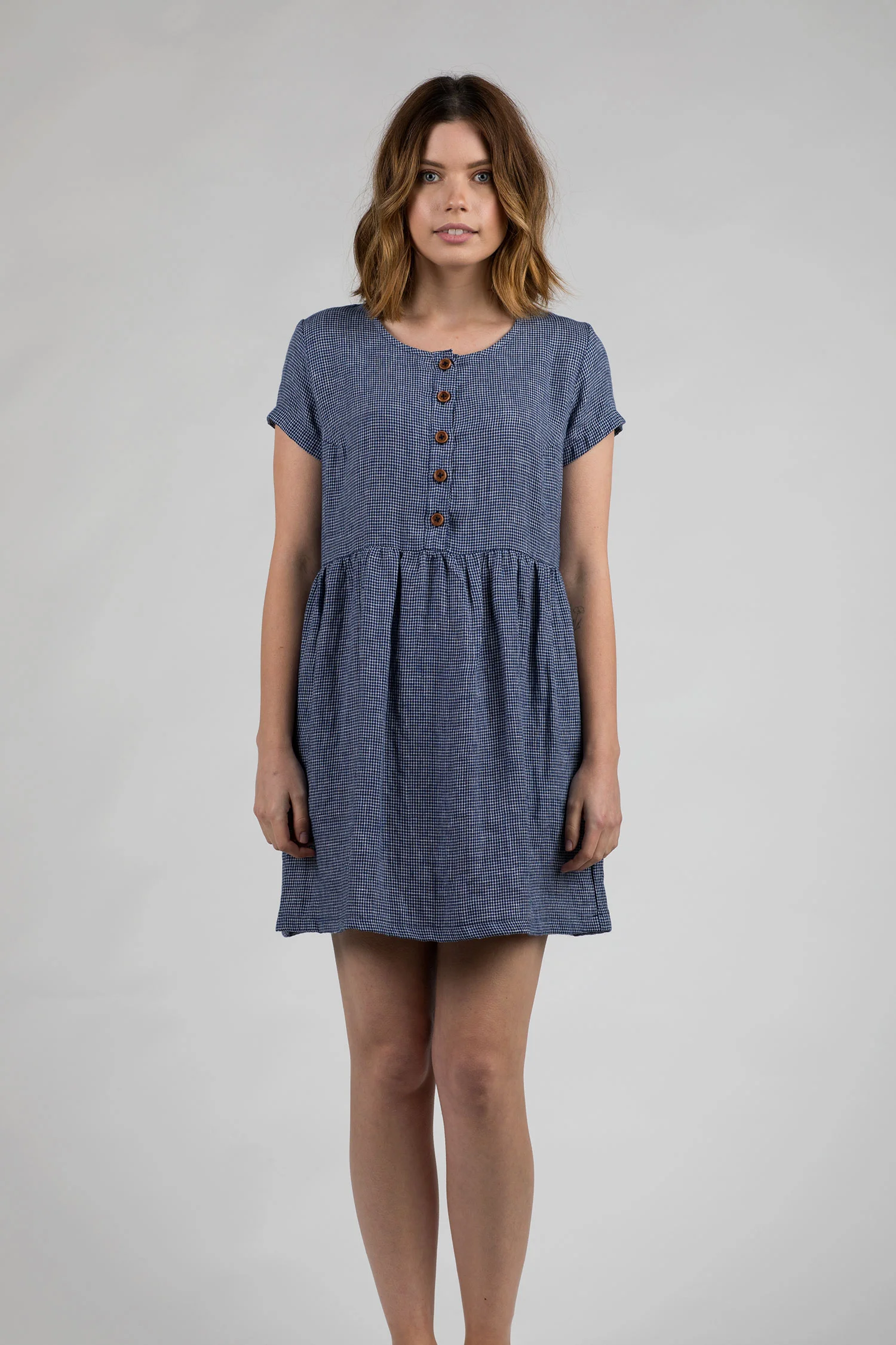 Linen-Dress- Model-No-10-Blueberry-Check-Pyne-and-Smith-01.jpg