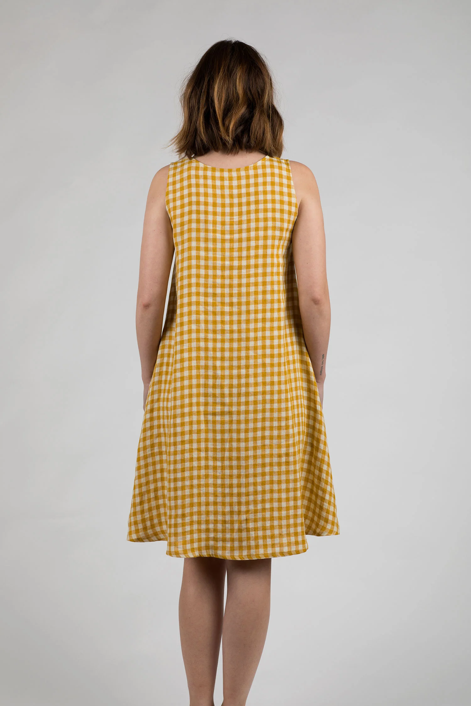 Linen-Dress- Model-No-28-Sunflower-Check-Pyne-and-Smith-03.jpg