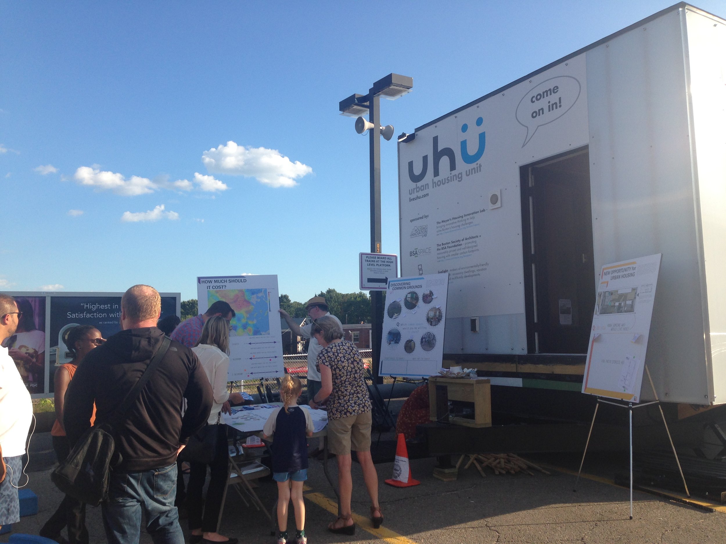 Roslindale residents exploring the concept of compact urban living