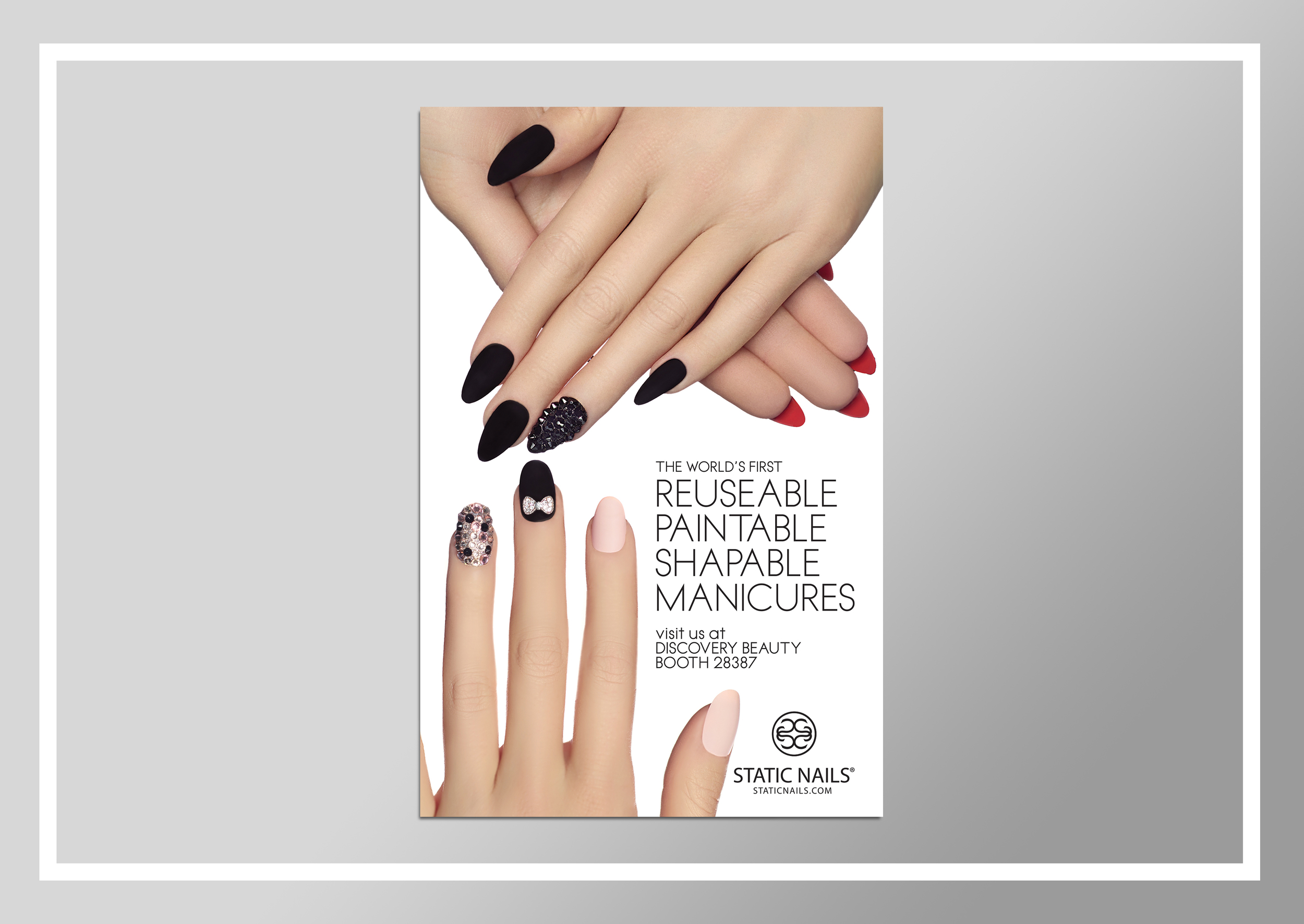  Magazine advertisement for trade show at Static Nails 