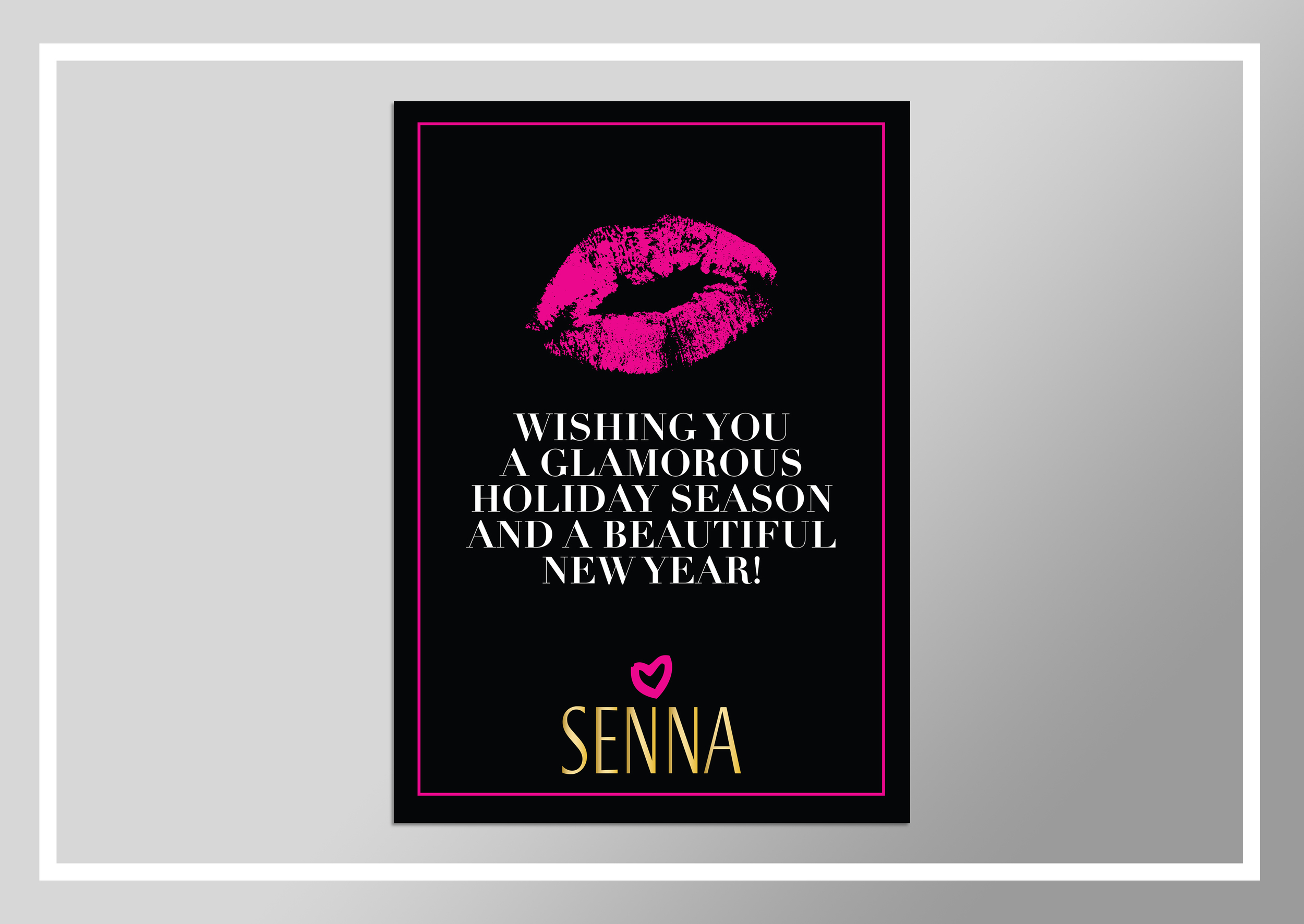 Holiday card at Senna Cosmetics 