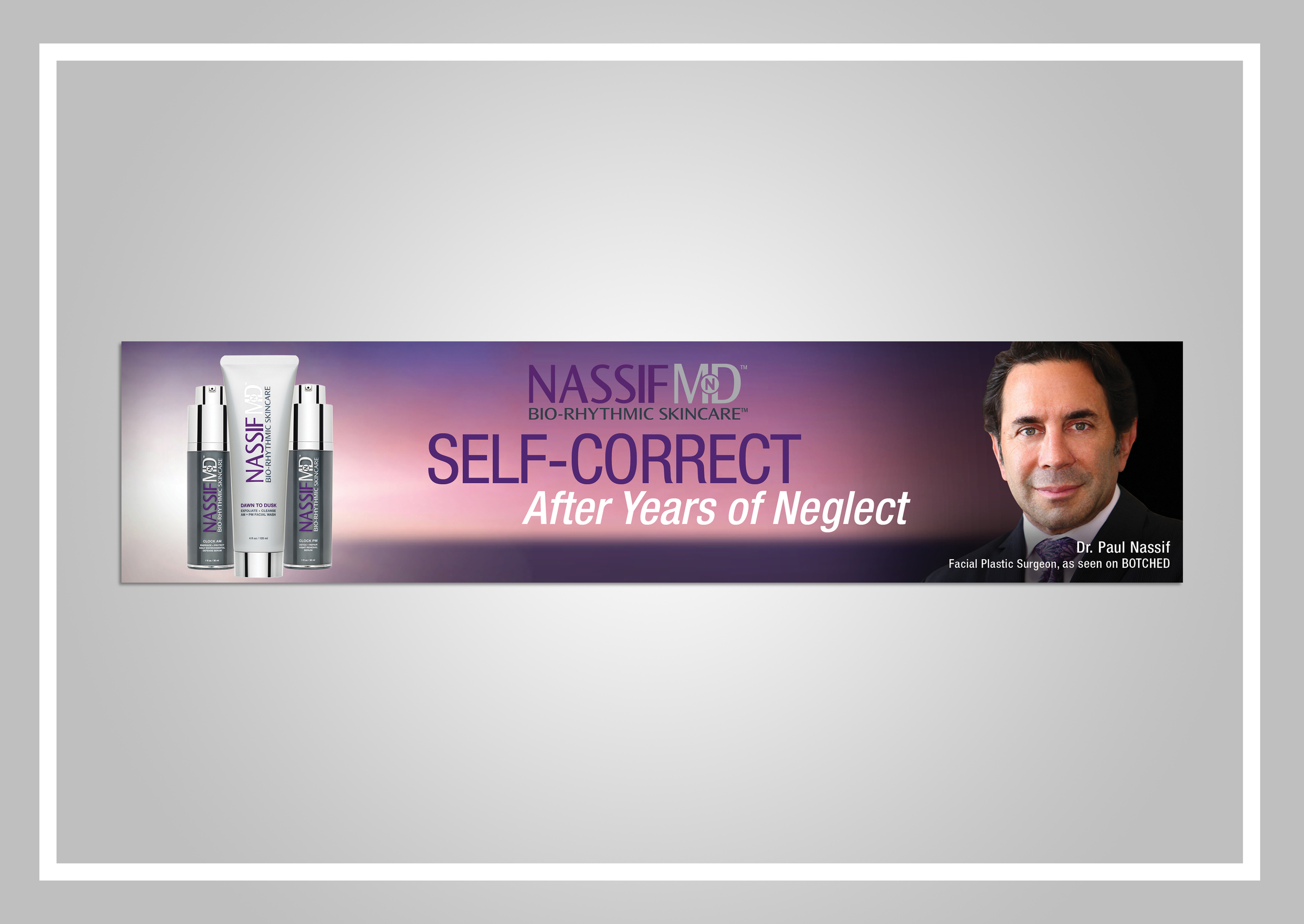  Web graphic on Macy's website for product launch at NassifMD 