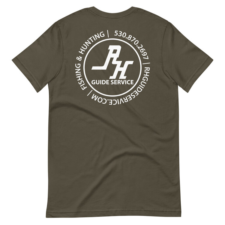 Army Green RH Logo T-Shirt — RH Guide Service