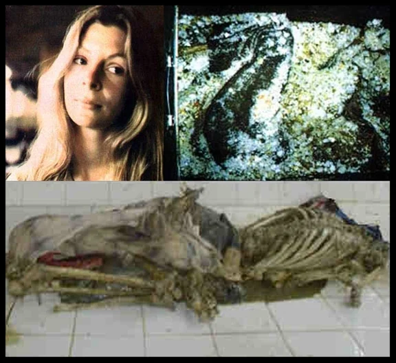 The Remains of Holly Maddux discovered in a trunk encased in stryform 