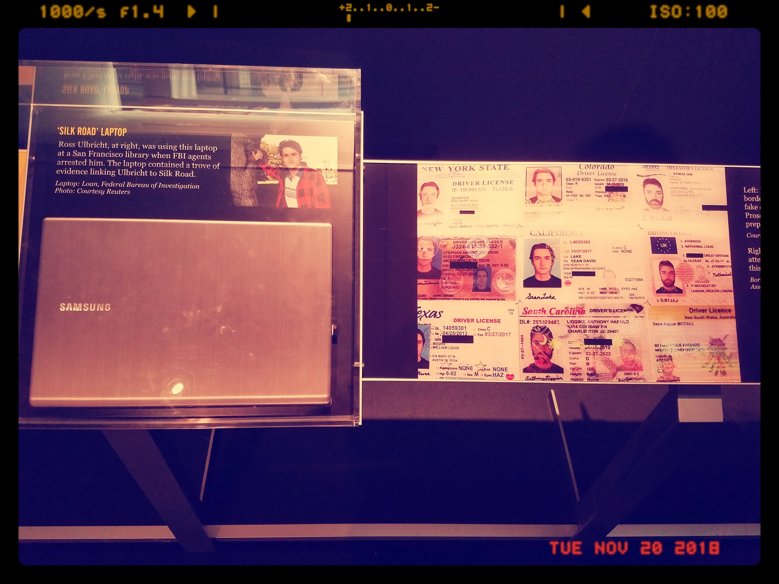 Ross Ulbricht's (Founder of Silk Road) lap top on Exhibit In Newseum in D.C. 