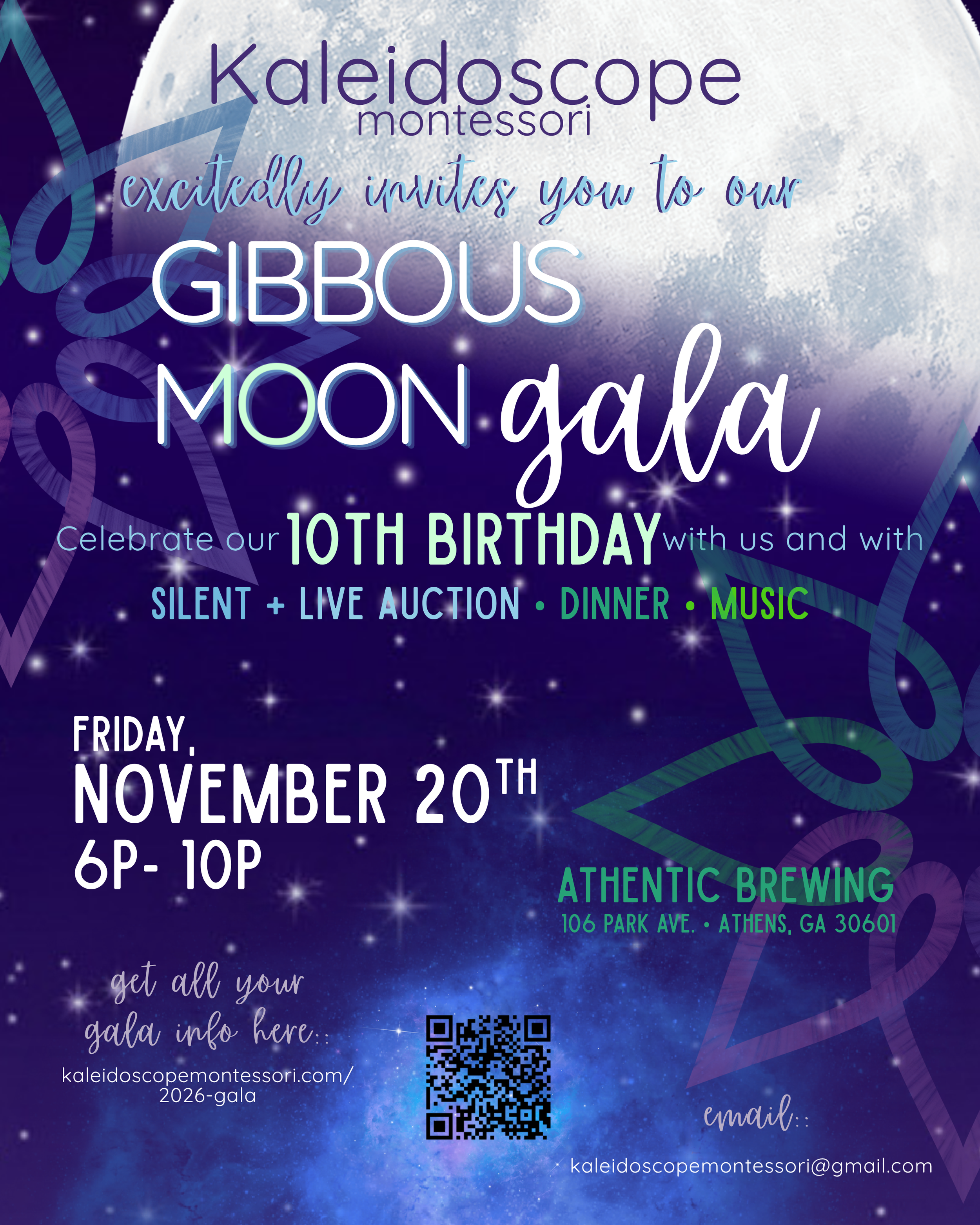 Gibbous Moon Gala Flyer