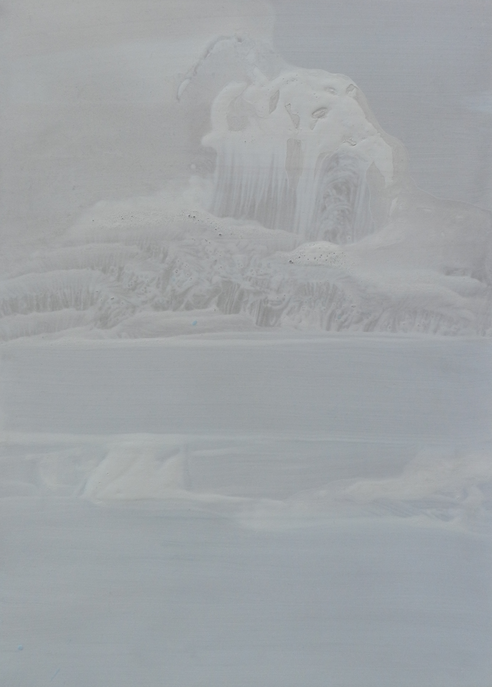 Powder Terraces, acrylic on board, 297 x 420 mm, 2015