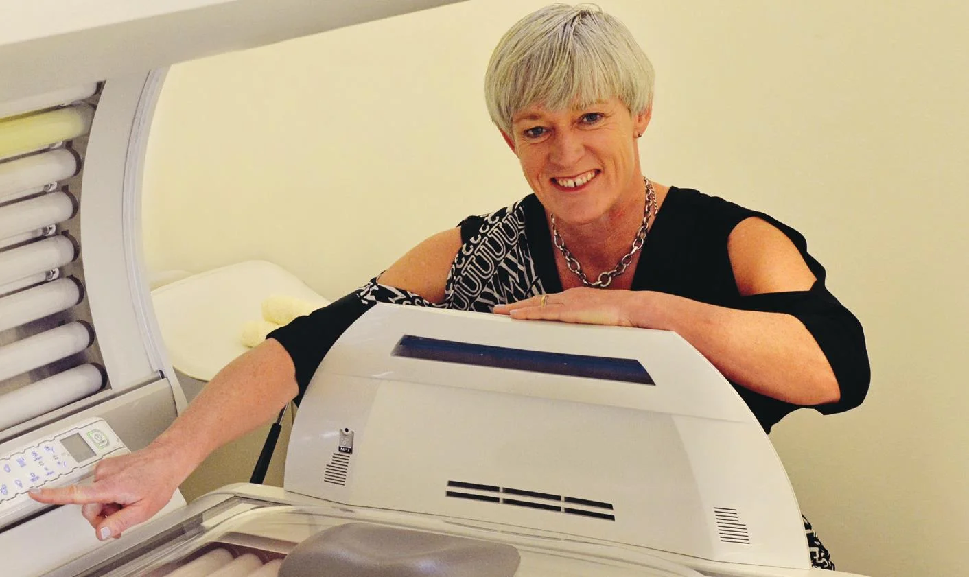 Kirsty Ethynes with collagen bed