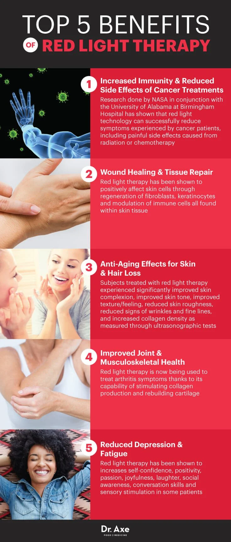 Top 5 Benefits of Red Light Therapy