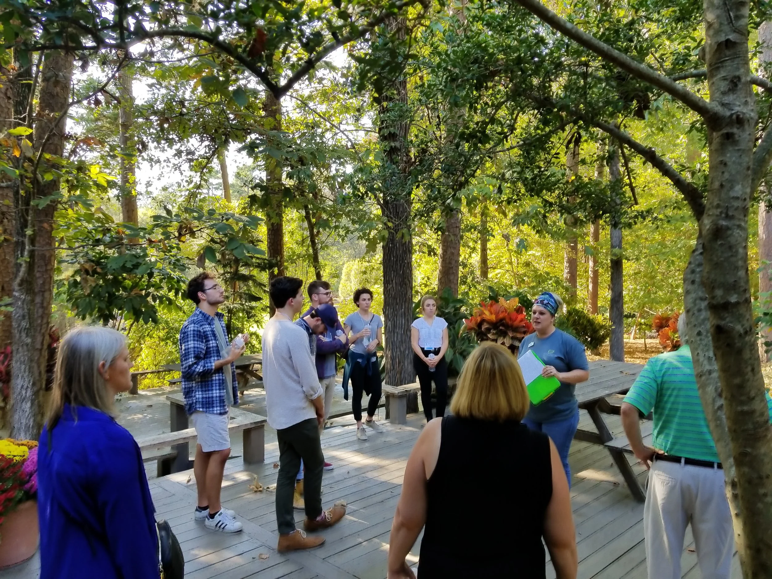 Students enjoying Garvan Woodland Gardens