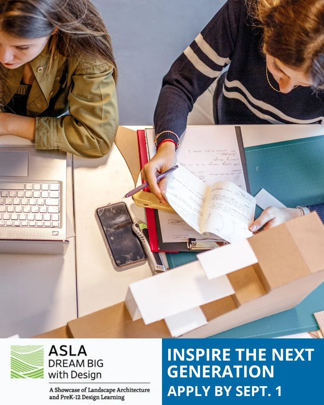 ✨ Calling all creative educators + designers! ✨
Have a lesson, game, or activity that gets kids excited about design + STEM?

Be part of ASLA&rsquo;s first-ever in-person DREAM BIG with Design: 2025 Curriculum Showcase happening Oct 12th in Denver, C