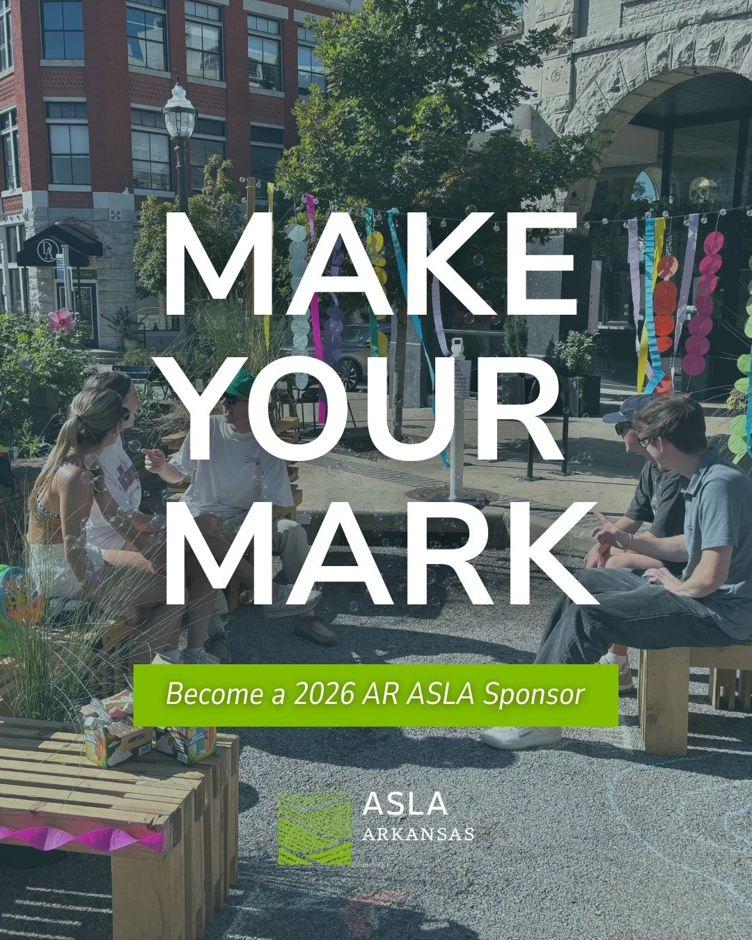 Make your mark!

AR ASLA sponsorships support professional development, student engagement, advocacy, and events that strengthen landscape architecture across Arkansas. Learn more by visiting the link in our bio!