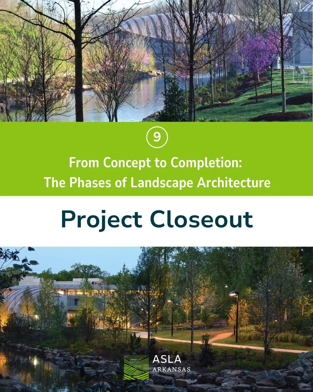 Phase 9 of the Design Process for Landscape Architecture Projects: Project Closeout ✨

The final chapter.

Project Closeout ensures the space is fully complete, safe, and ready for the community. We walk the site, document remaining items on the punc