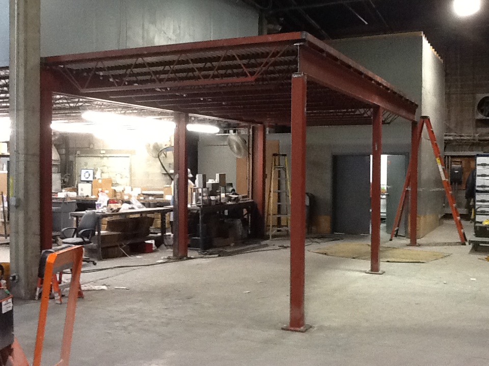  Custom fabricated mezzanine floor 