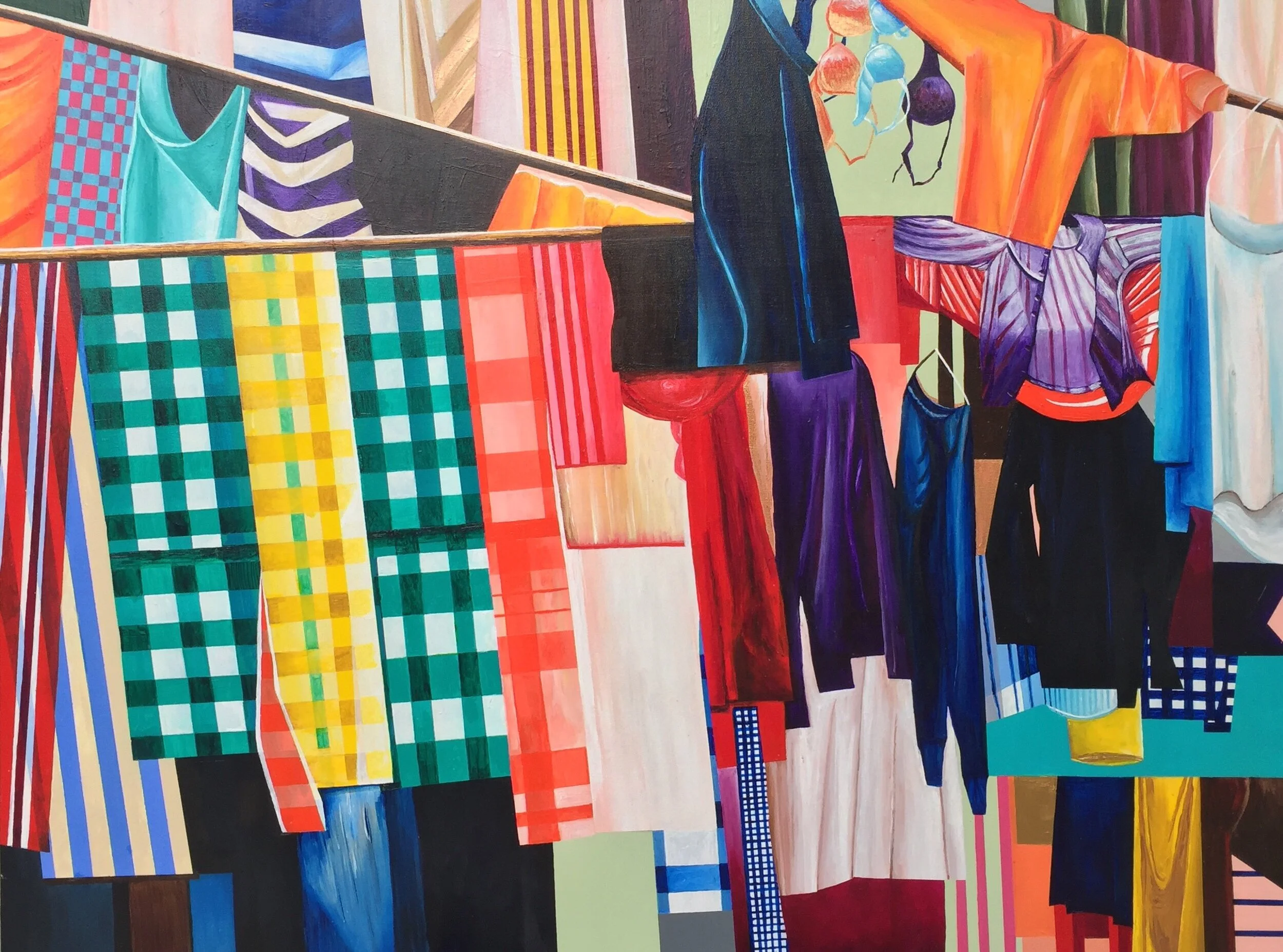 Clothesline No. 1, 36 x 48 inches, acrylic on canvas 2008.jpeg