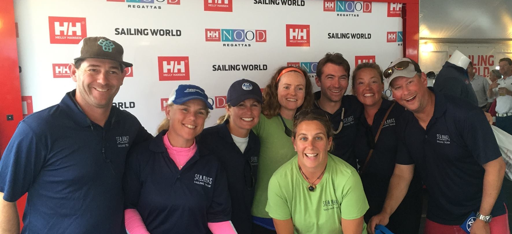 Right to left: Michael McAllister, Erica Beck Spencer, Hillary Nobel, Jess Harris, Molly White, Andrew Gibbons, Charlotte Kinkade, Carter White