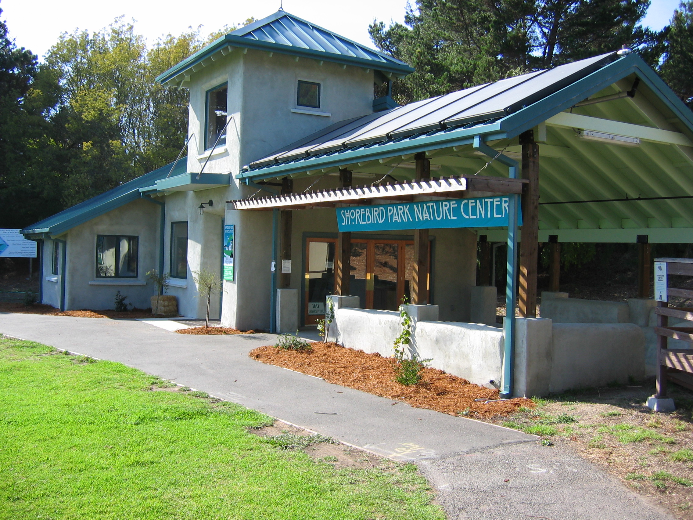 The building features both indoor and outdoor classroom areas 