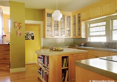  The middle of the bungalow was opened up to create a bright, modern kitchen. 