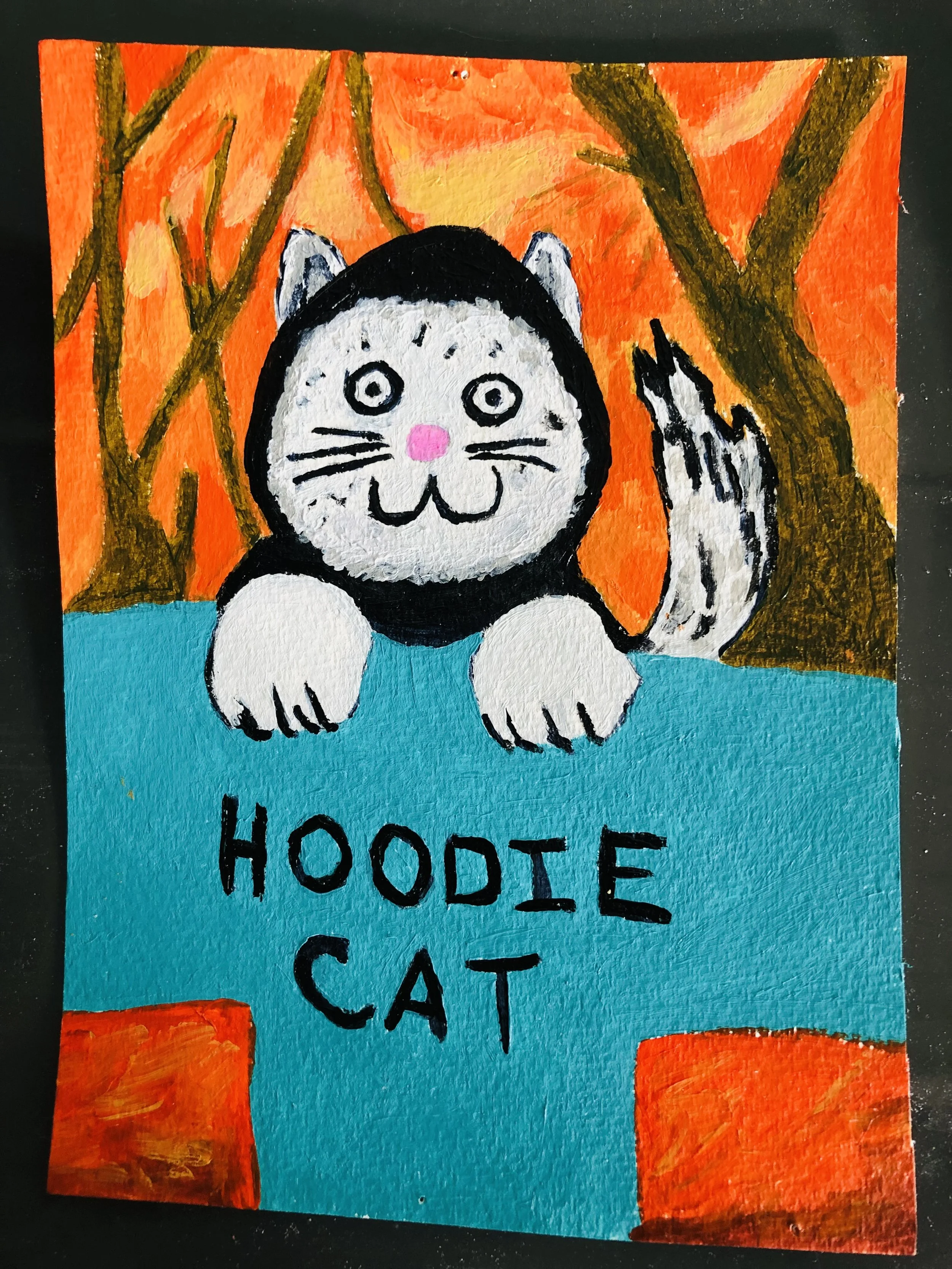 Note Card - Hoody Cat