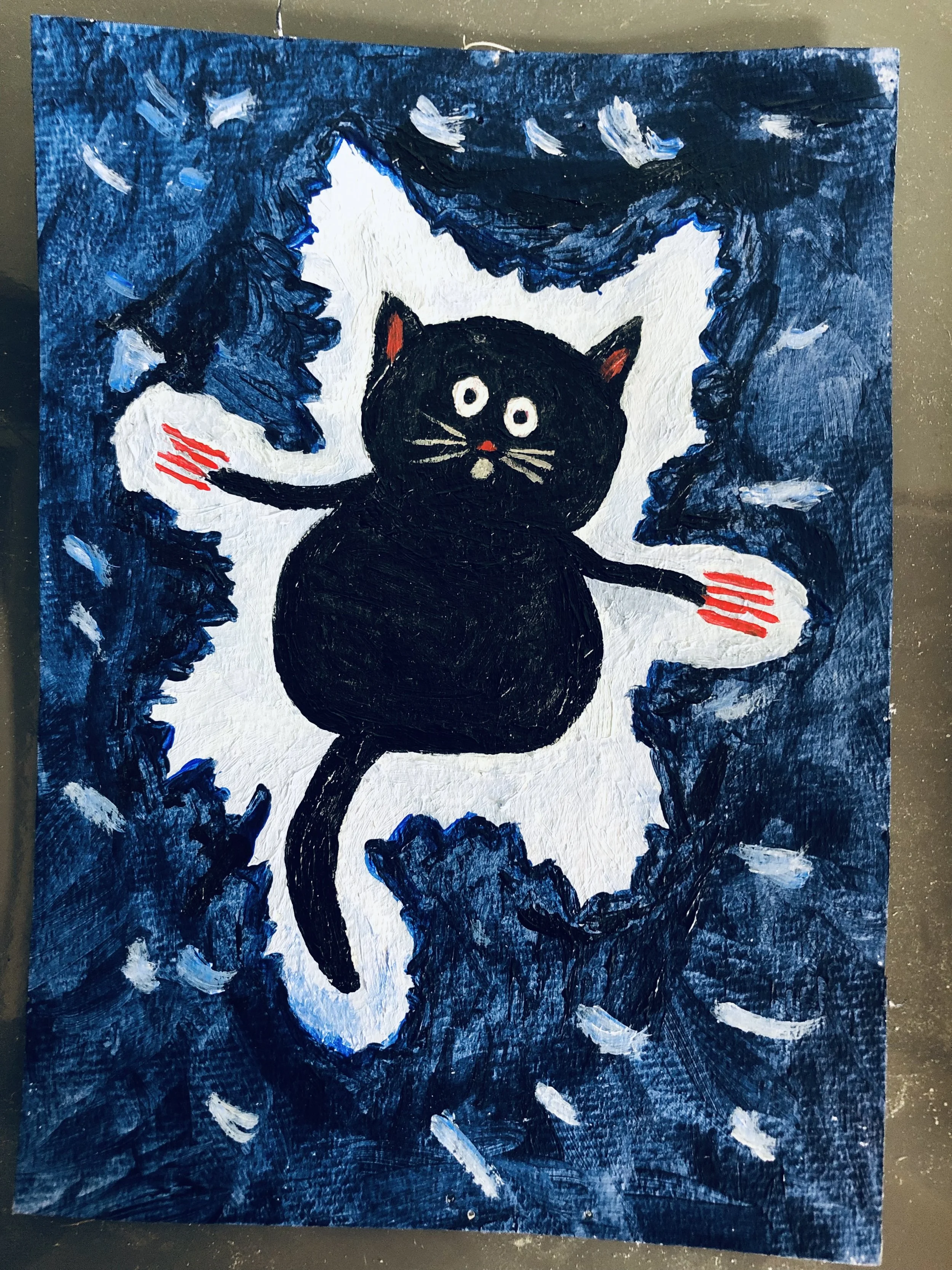 Note Card - Razor Cat