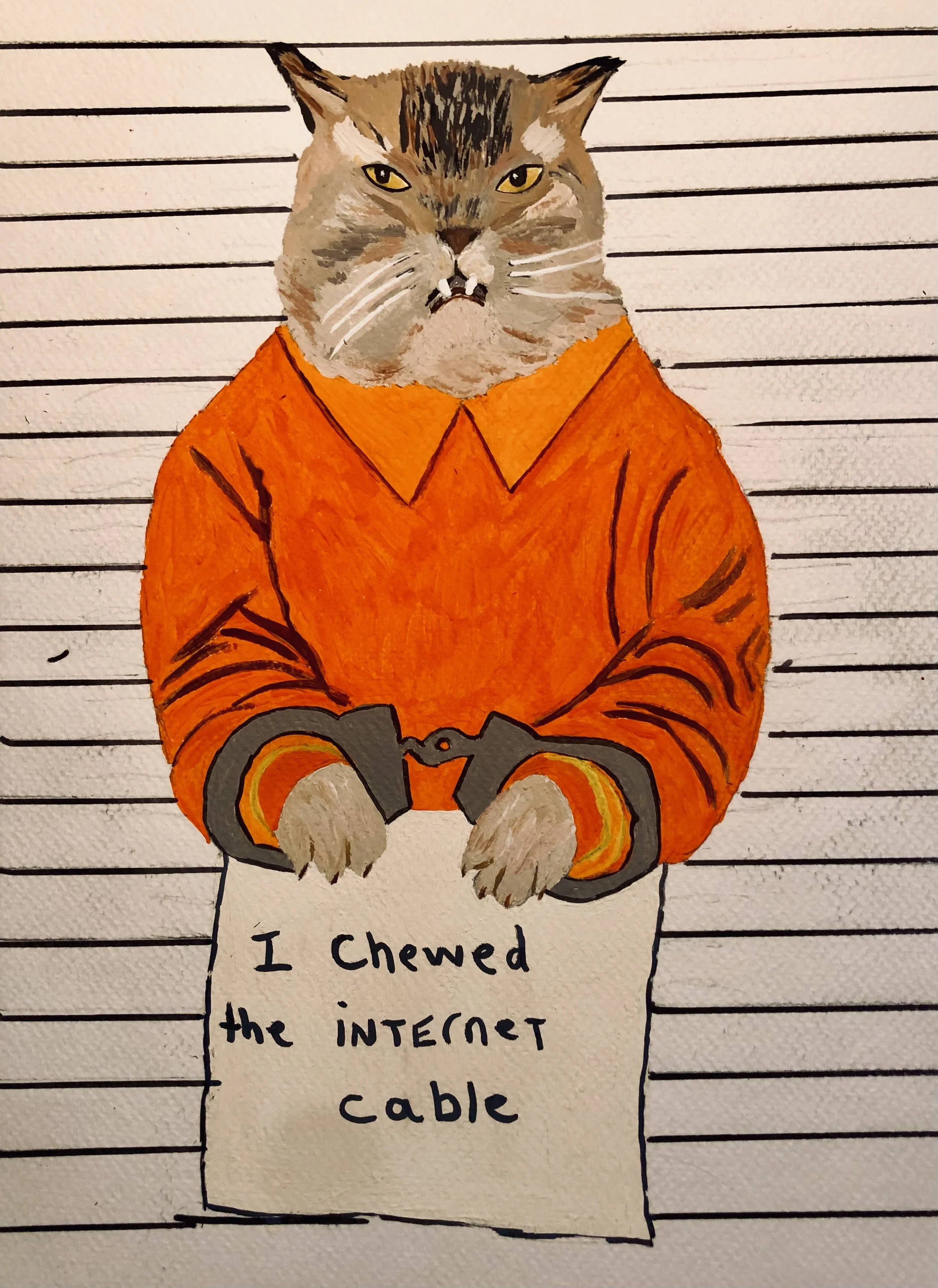 New- Note Card - Bad Kitty