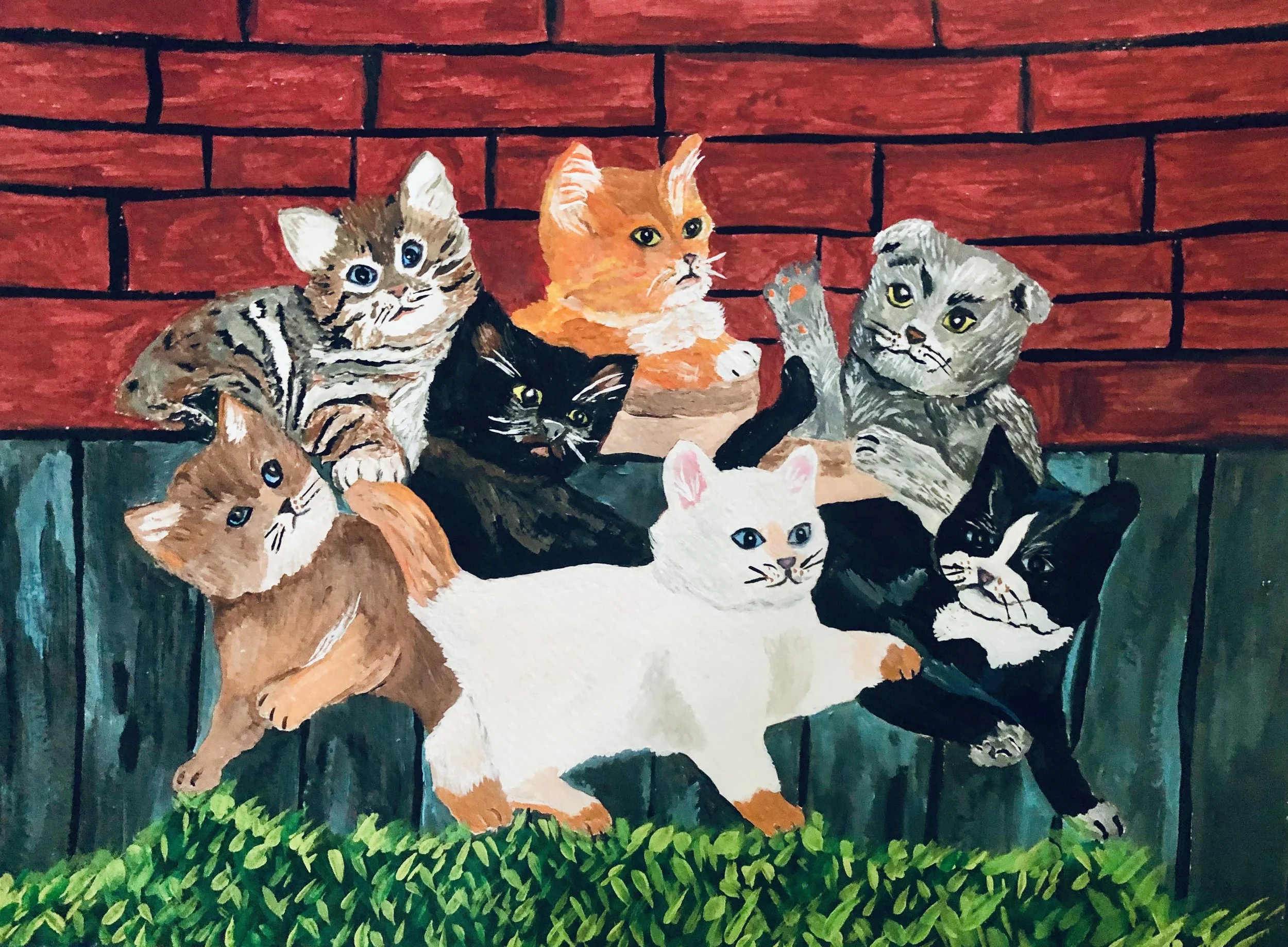 New - Note Card - Cat Party