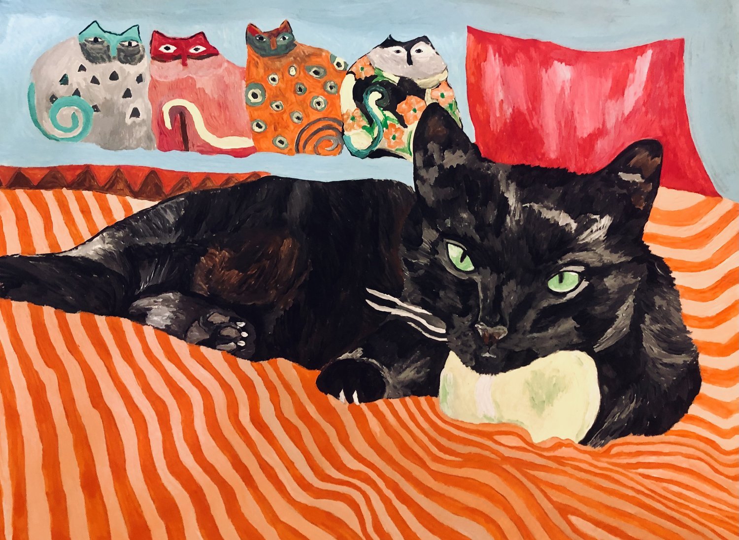 Pet Portrait - Nero- Acrylic Painting