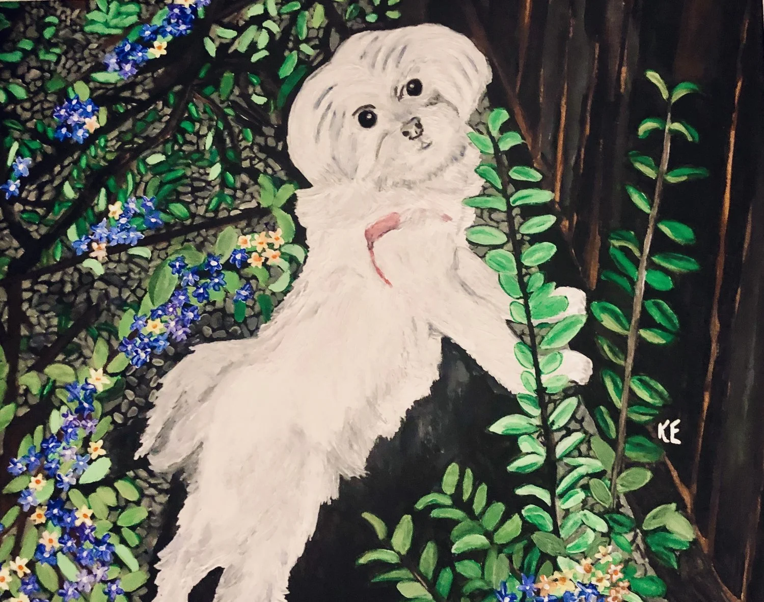 Pet Portraits - Lacey- Acrylic Painting