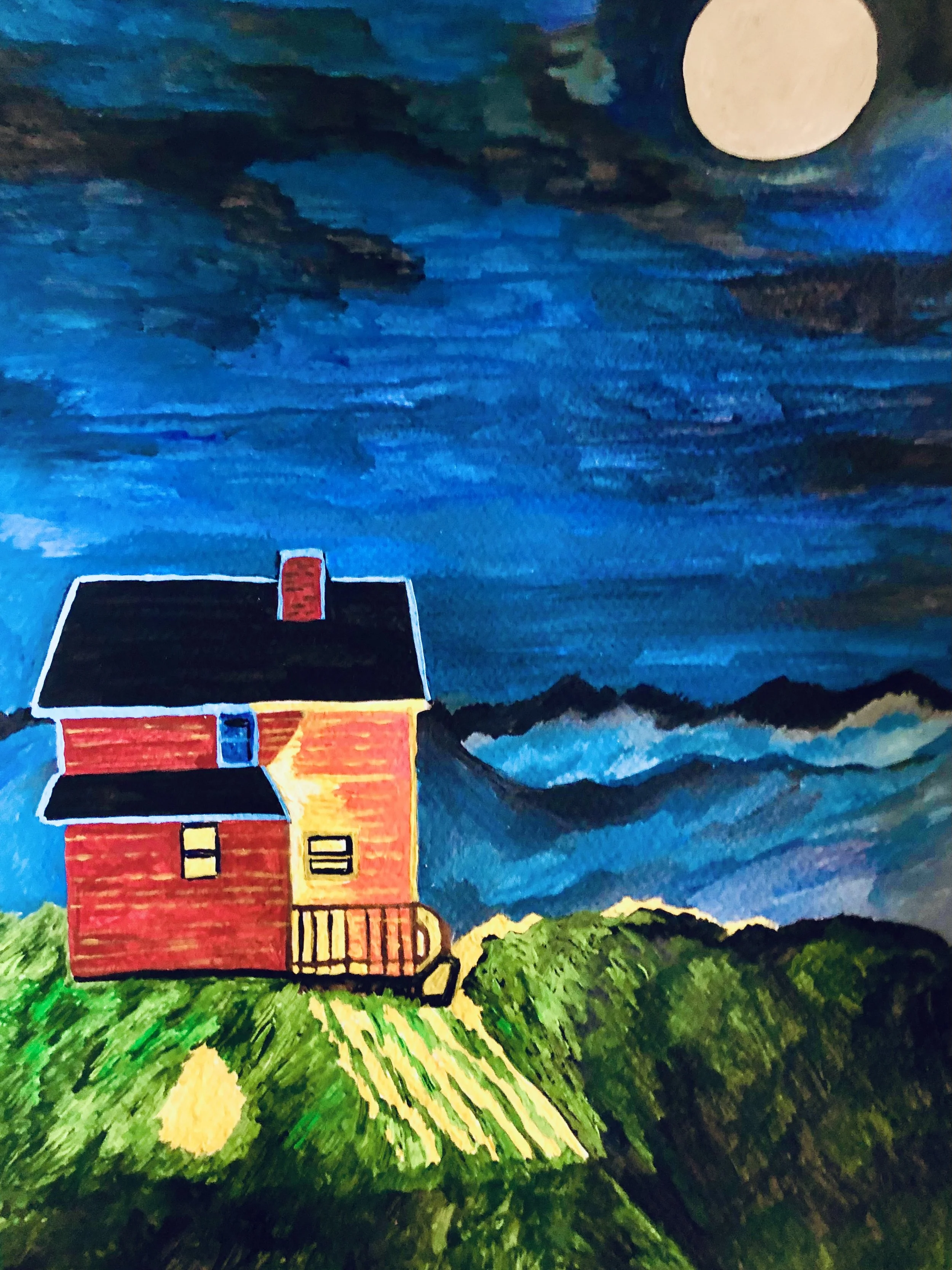 Porch Light- Original Acrylic Painting