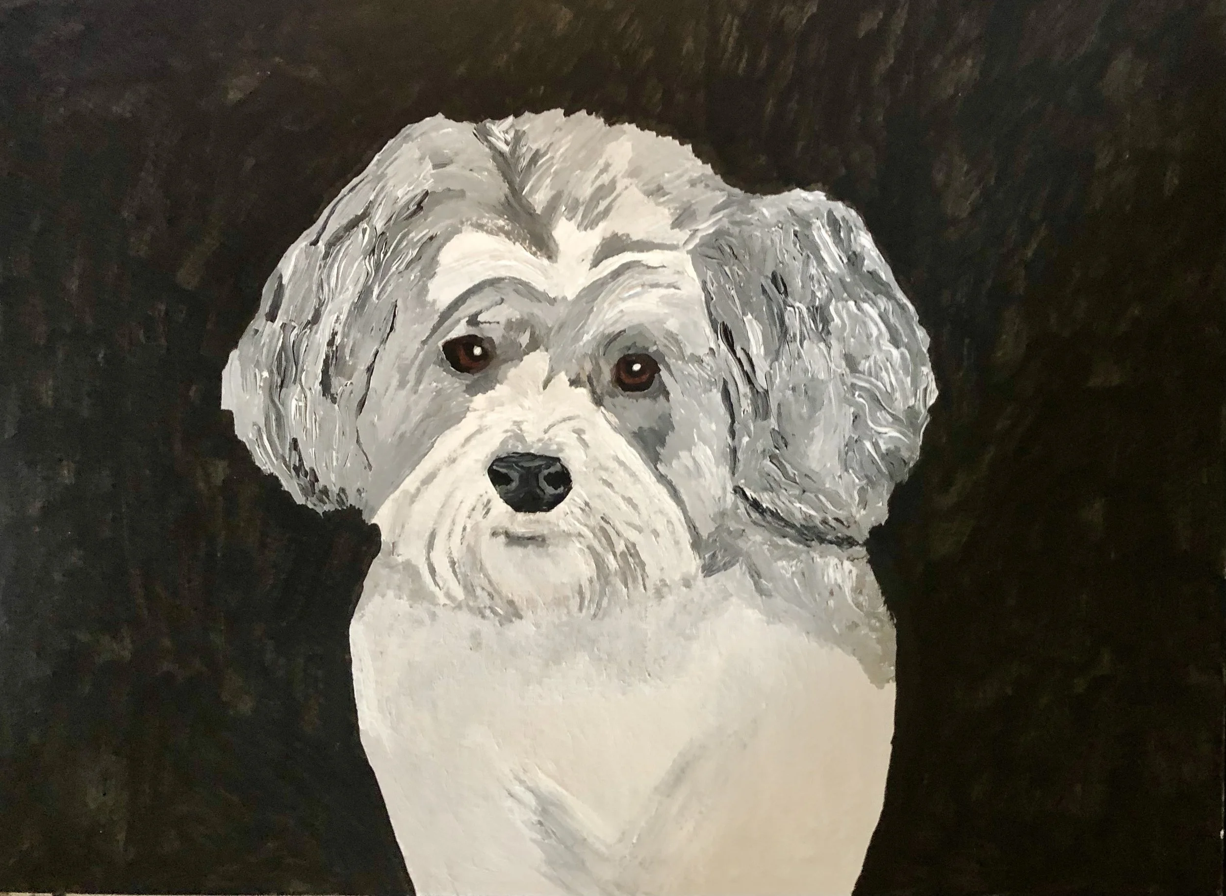 Pet Portrait- Gracey Acrylic Painting