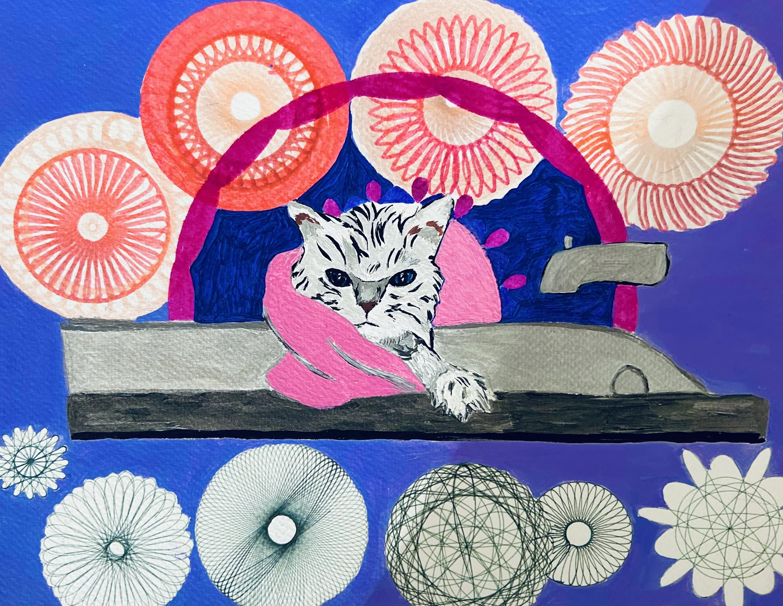 Note Card - Kitty Bath Time