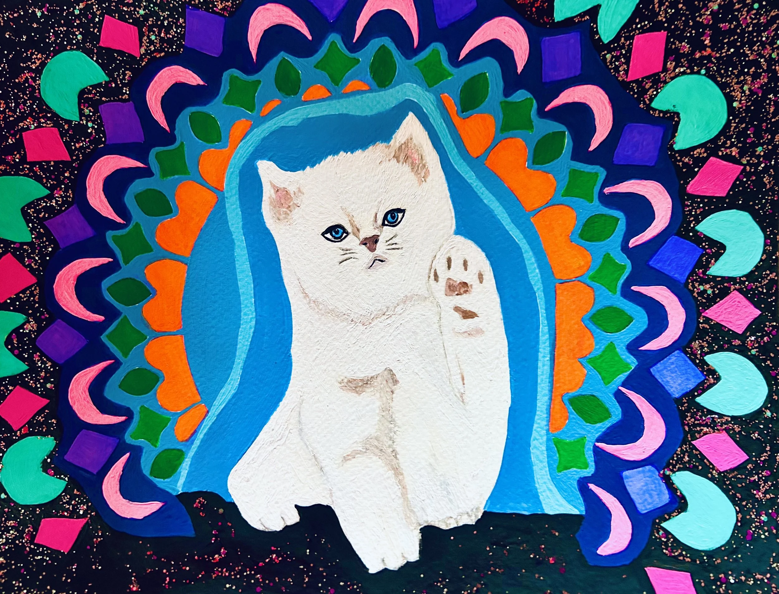 NEW - Kitty - Spirograph & Glitter 2