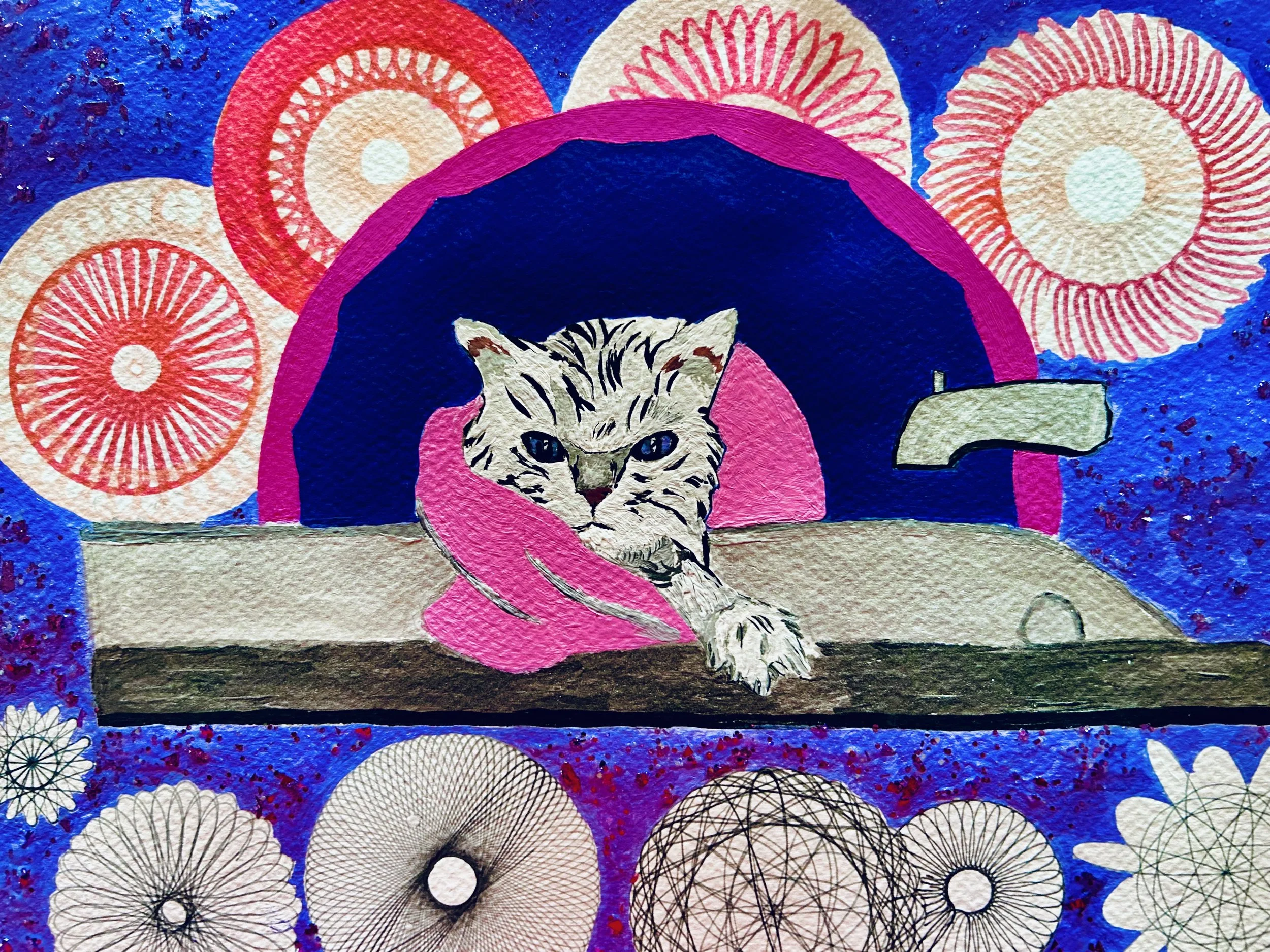 NEW - KITTY - SPIROGRAPH & GLITTER 3