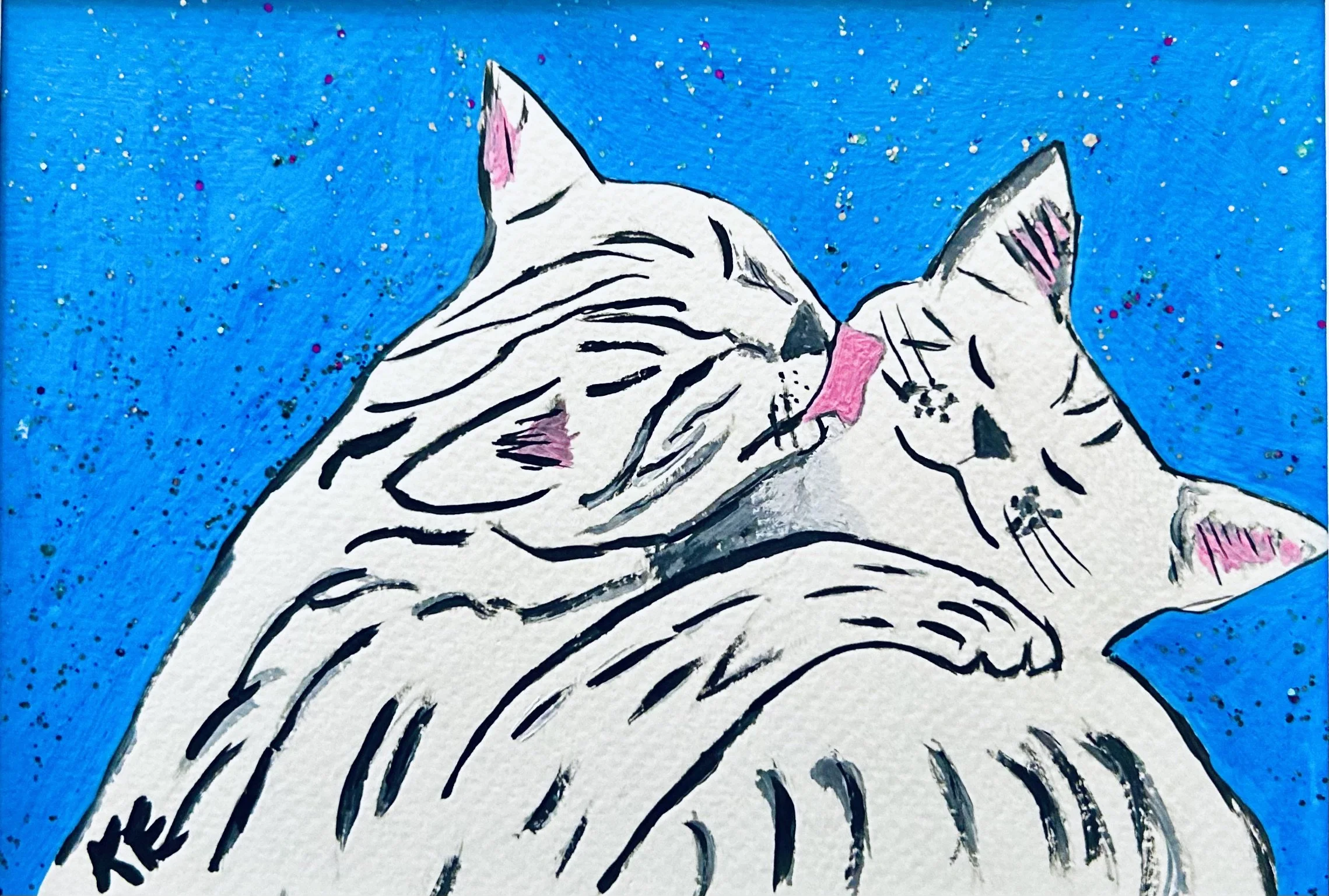 New- Best Friends - Original  Painting