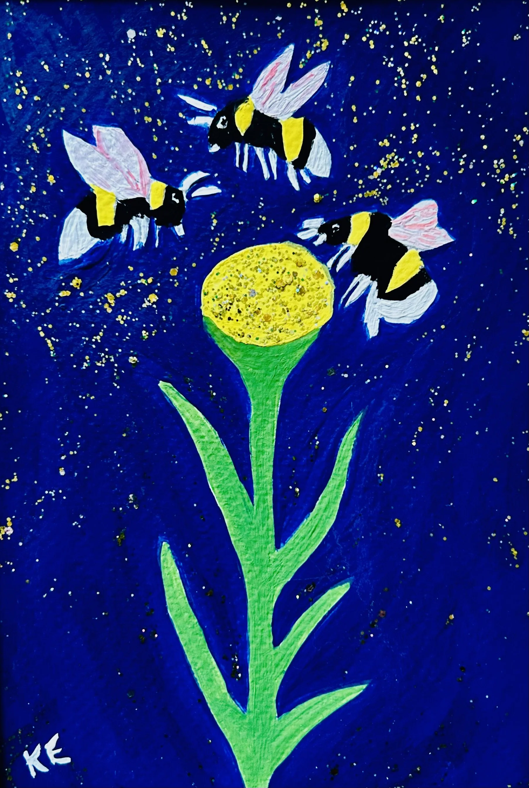 Original Painting - Bumblebees