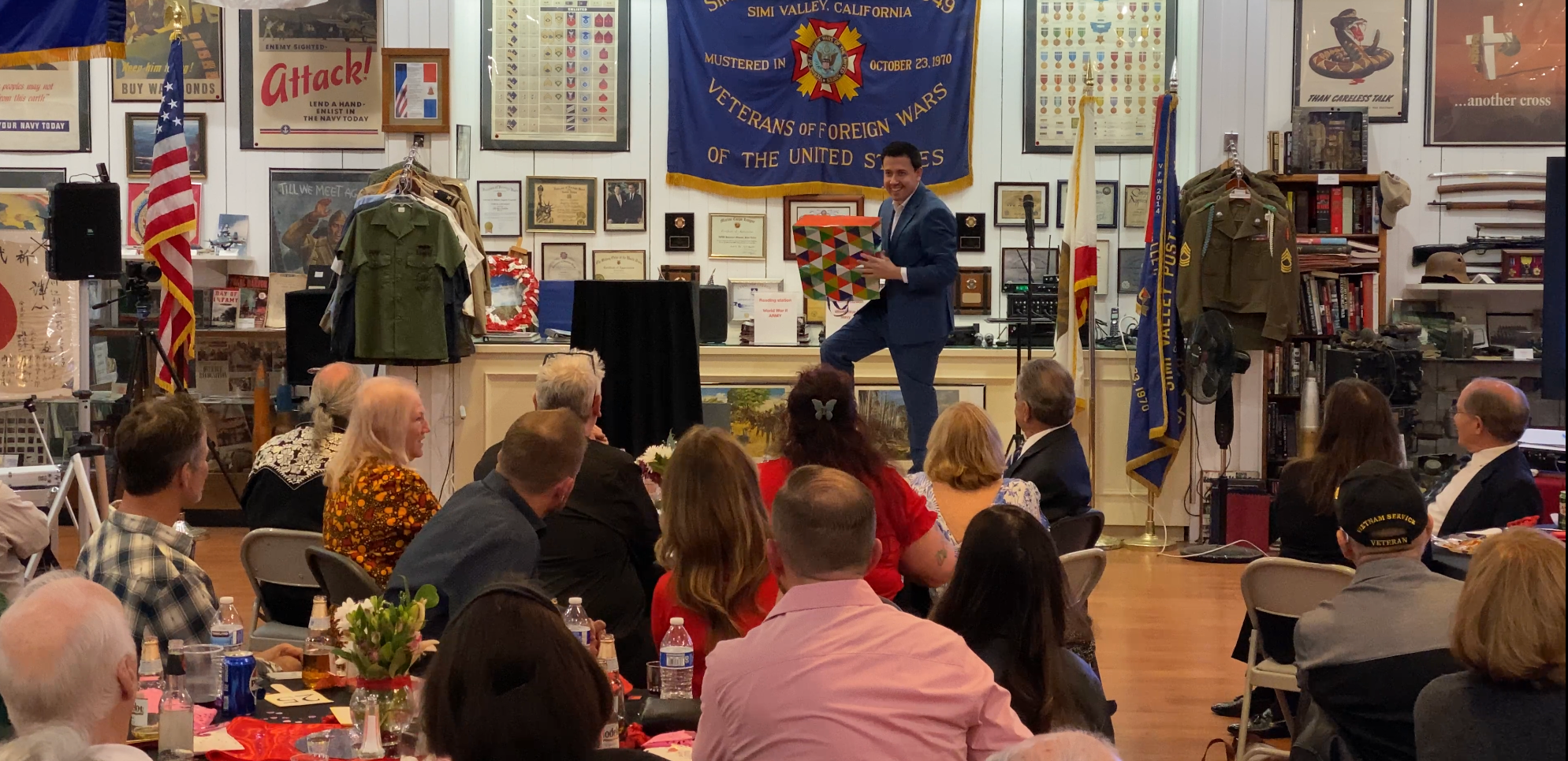 Professional after-dinner magic entertainment for a large event in the Los Angeles area.