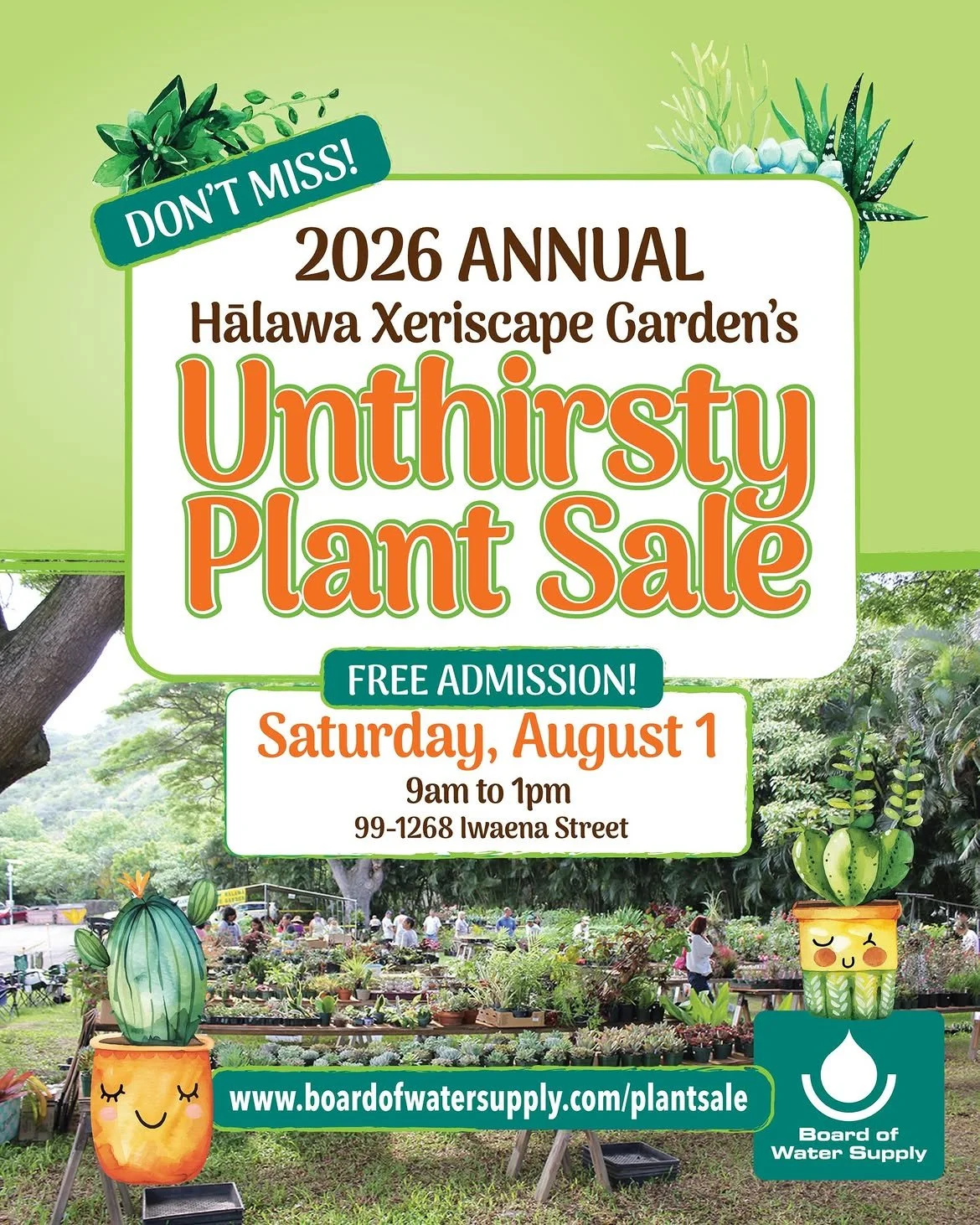 Unthirsty Plant Sale (Halawa Xeriscape Garden)