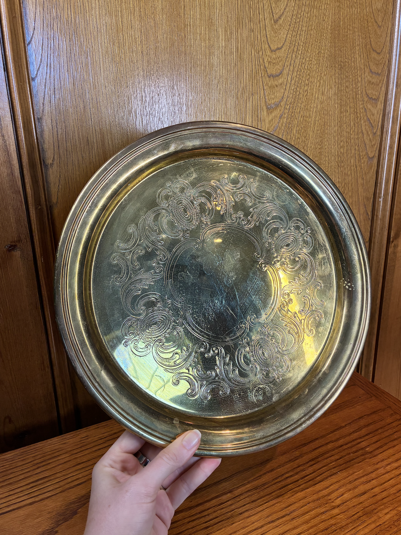$5 | Gold Etched Platter