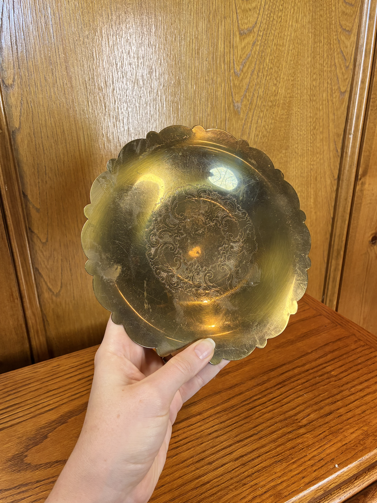 $3 | Scalloped Gold Plate