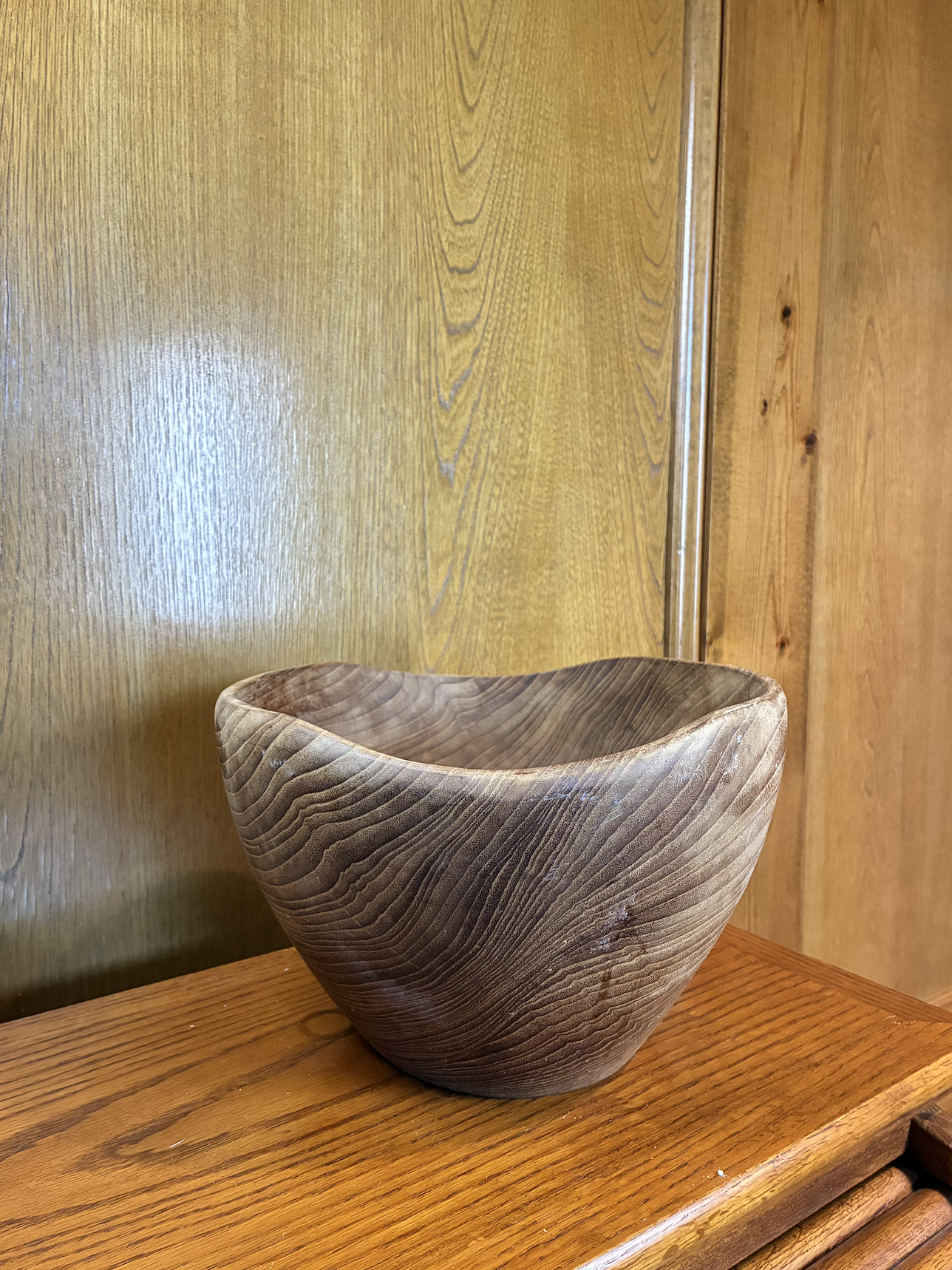 $5 | Tall Wood Bowl