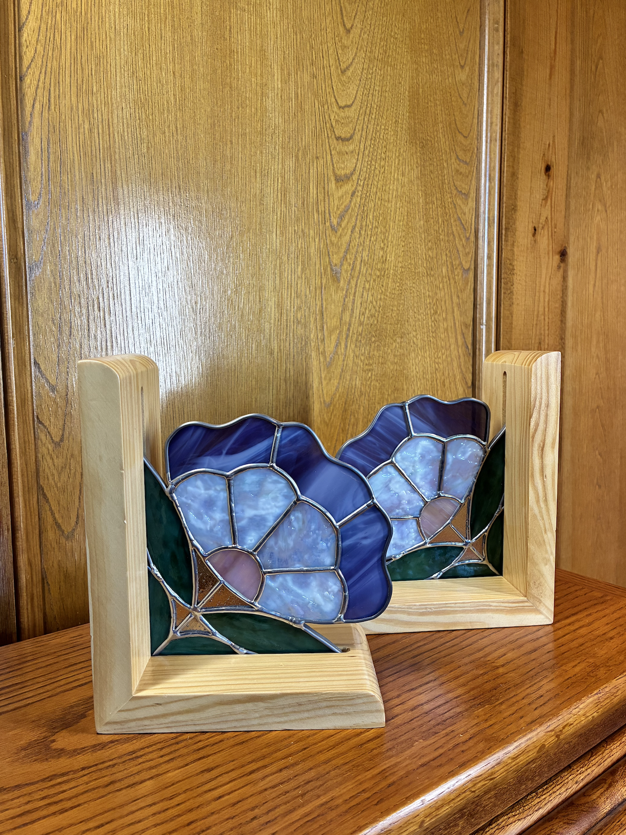 $25 for 2 | Stained Glass Bookends