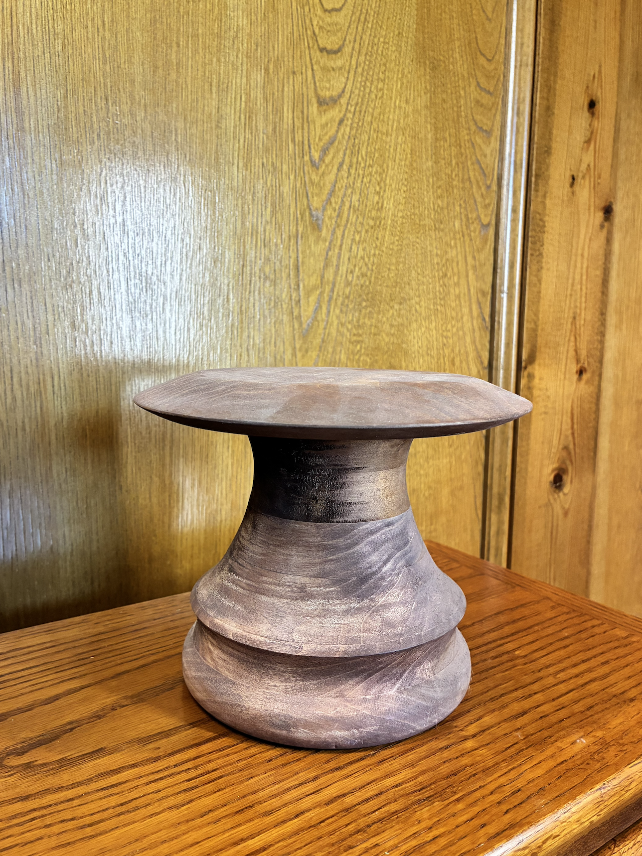$7 | Fluted Wood Pedestal