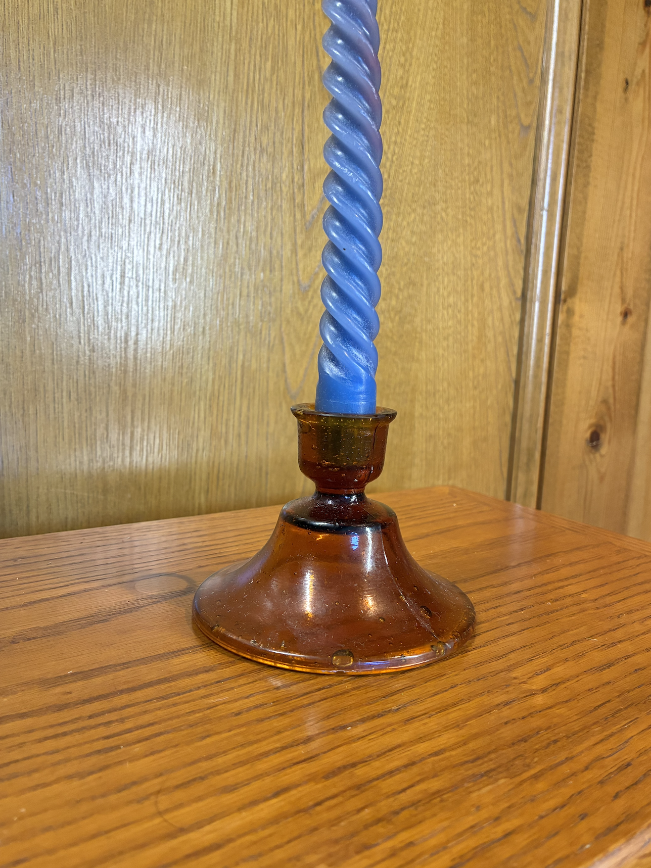$3 | Orange Candlestick Holder