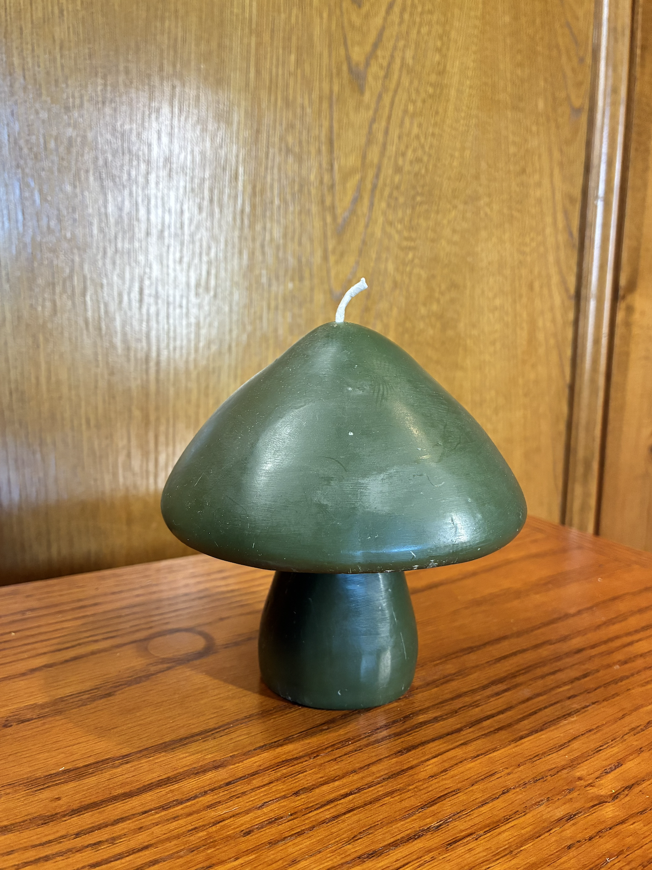 $1 | Green Mushroom Candle