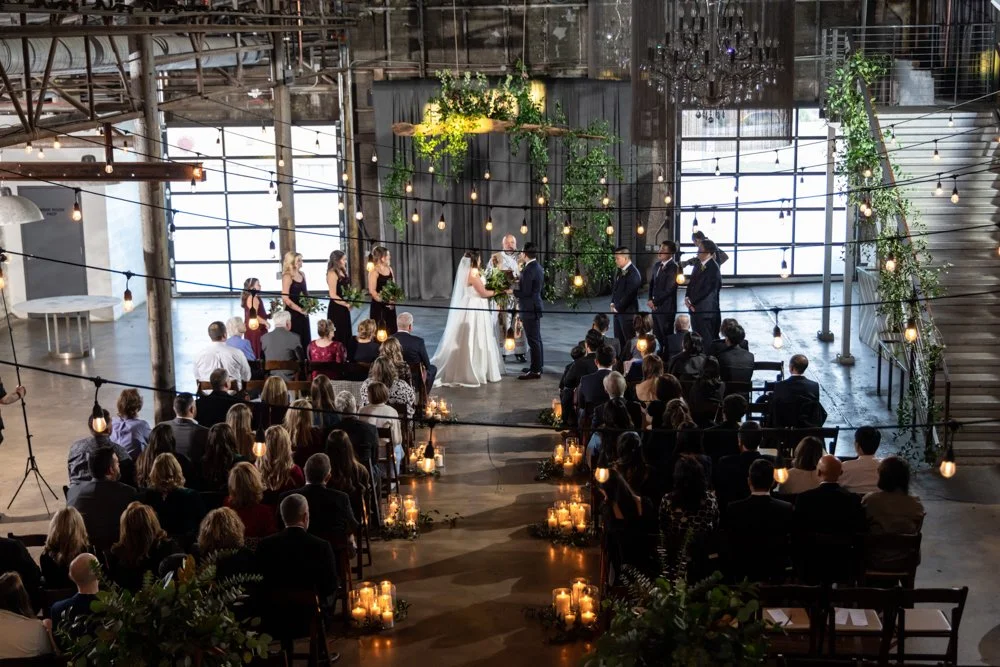 Wedding ceremony at 4Eleven in Fort Worth photographed by Rafael Serrano Photography