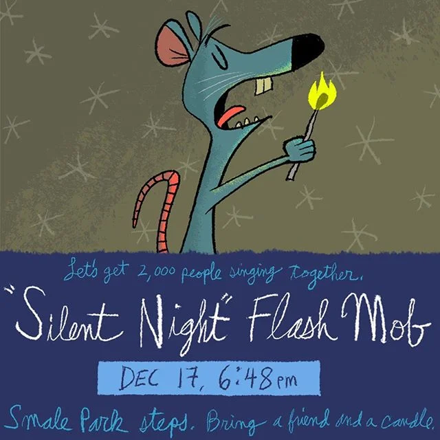 Mark your calendars (if you haven&rsquo;t yet done so). Tuesday night. Bring a friend and a candle to the steps at Smale Park. Let&rsquo;s sing it out. Thanks @dksheldon_art for this amazing piece. 💋