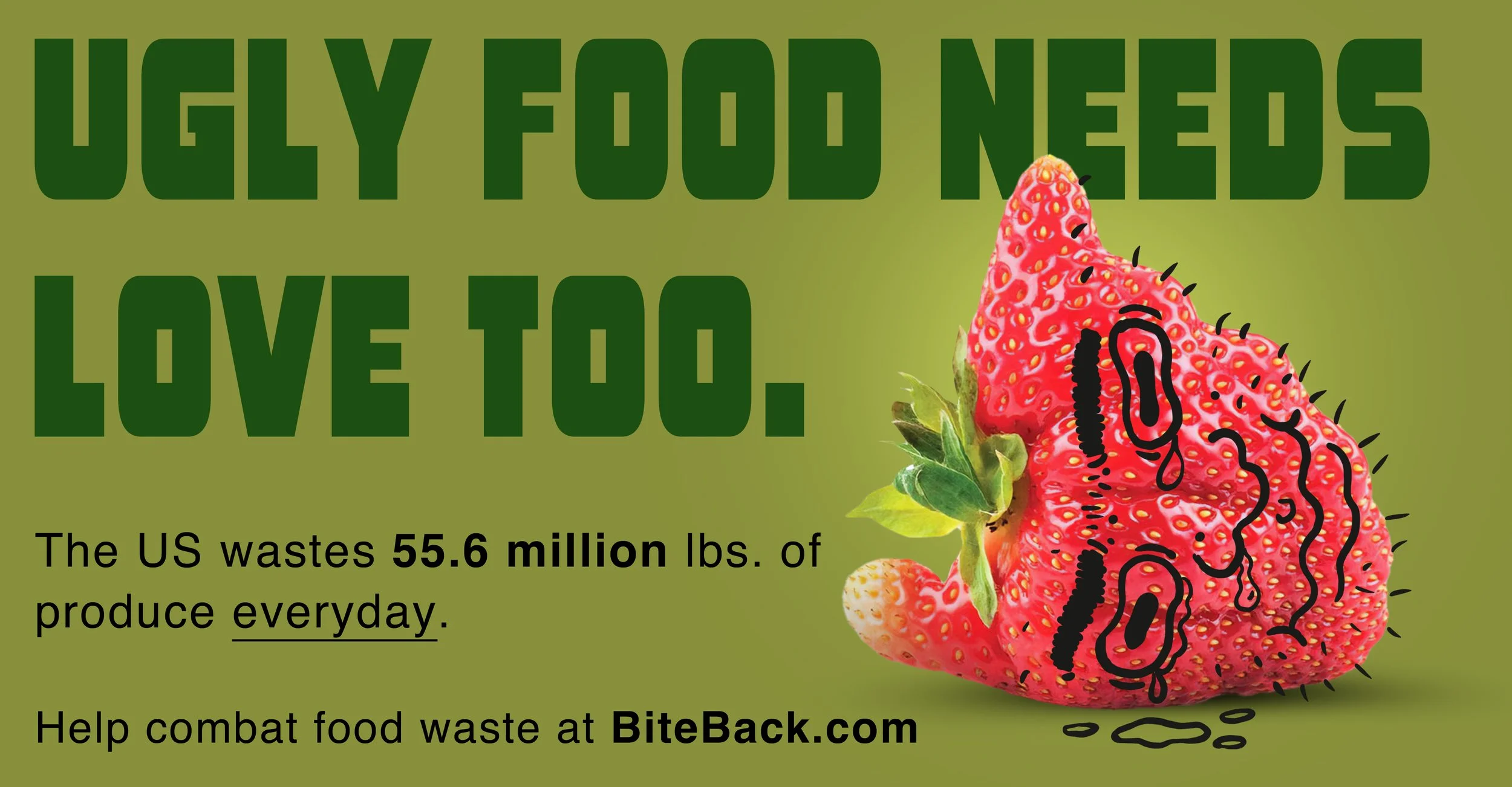 " Bite Back " food waste campaign, concept work (Copy)