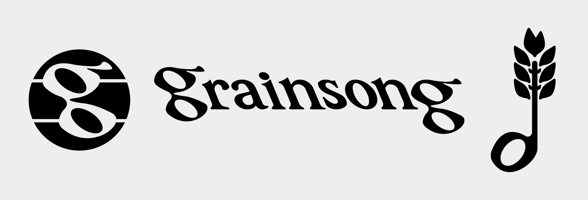 Grainsong Artisan Bread, Ukiah CA, word mark and logos (Copy)