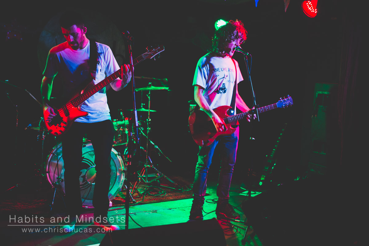 Tom Watkins of Masts Playing a Halloween Show @Le Pub in Newport. and yes it's his real hair.