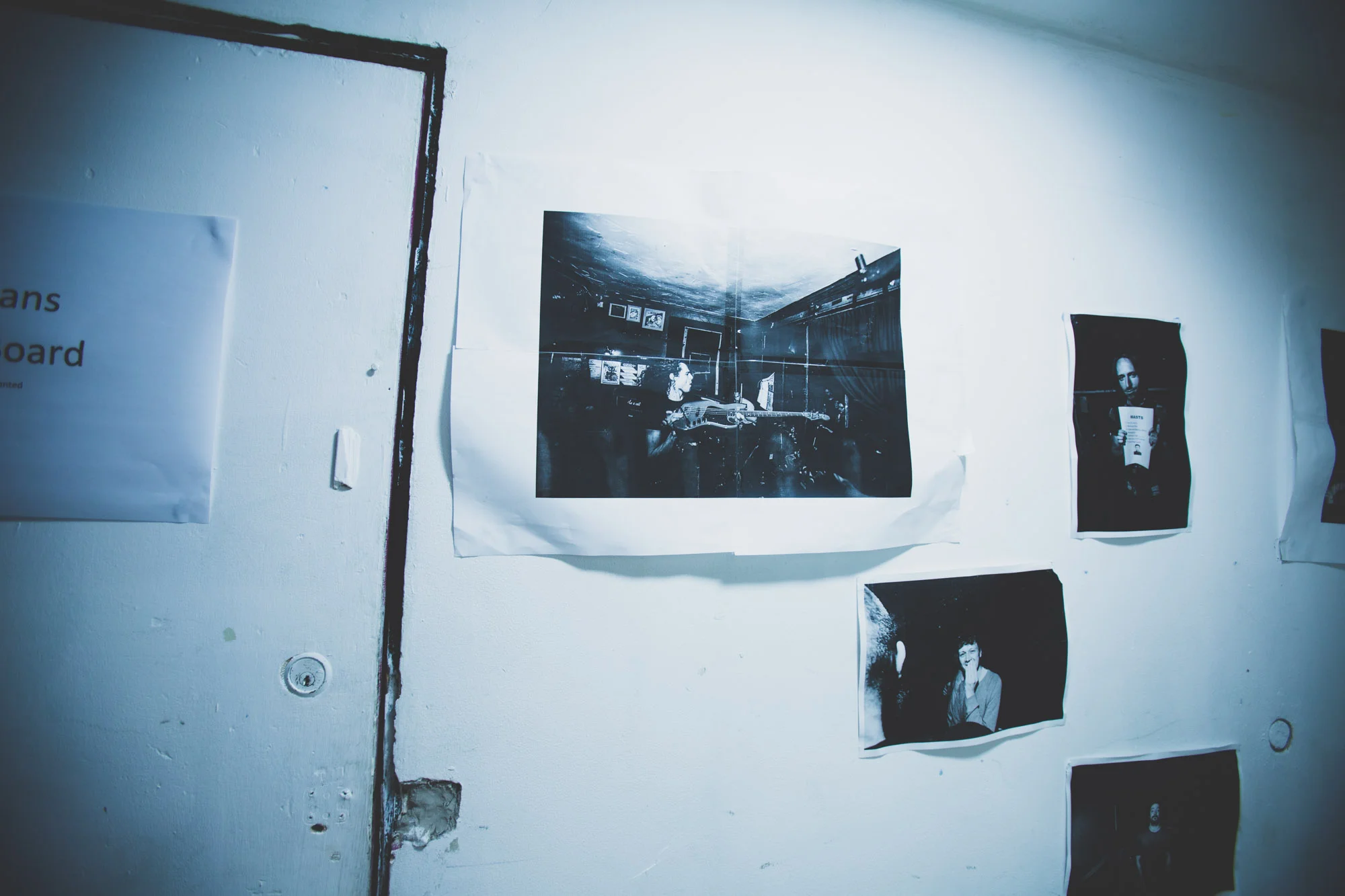 Traces of my exhibition from the last module remain at Cathays Community Center Cardif